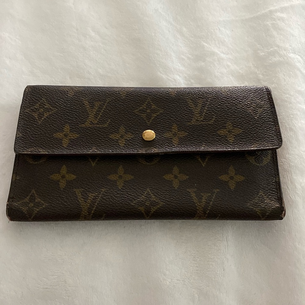Louis Vuitton Monogram Porte Tresor International Trifold Long Wallet